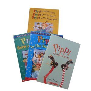 Pippi Longstocking 3 Book Set - Pippi Longstocking - Goes on Board - South Seas
